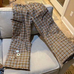 Burton Snowboard Pants - excellent condition brown, white, tan, aqua